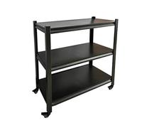 Étagères de Rangement Sans Boulons en Acier, Étagères à Hauteur Réglable à 3/5 Niveaux, Rayonnages Industriels Robustes pour Garage,Cave,Cuisine,Bureau,Couleur Noire(Size:80 x 40 x 80 cm 8.0 kg)