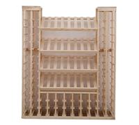 Étagères de rangement verticales - Casier à vin sur pied, Support de rangement pour bouteilles de vin en bois antique, Casier à bouteilles de vin sur pied de grande capacité, Présentoir à vin pour bar