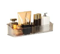 Étagères de salle de bain Étagère de douche transparente, étagères de douche en plastique auto-adhésives, organisateur de douche mural sans perçage for le rangement de la salle de bain et de la cuisin