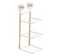 étagères de salle de bain murales - Rack de rangement de tassement, pas d'organisateur de forage | Solution d'économie d'espace pour les fruits, les légumes, l'étagère de rangement de cuisine pour les