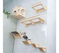 Étagères et perchoirs muraux for Chats, Ensemble de Cadres d'escalade for à Monter soi-même, Gain Place, for Que Les puissent Dormir Jouer(Style5)