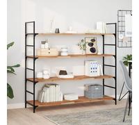 vidaXL Étagères flottantes 4 pcs 120x40x2 cm Acacia Massif à l'huile, étagère Murale, Planche d'étagère, étagère Murale de Salle de Bain