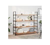 vidaXL Étagères flottantes 4 pcs 140x40x2 cm acacia massif à l'huile, étagère murale, planche d'étagère, étagère murale de salle de bain Marron G