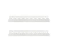 Étagères flottantes - 40 cm/15,75 pouces, 2 pièces de décoration murale ondulée, étagère à livres flottante en bois pour chambre d'enfant, salle de jeux, chambre à coucher, salle de bain, , sp