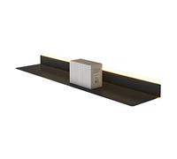 Étagères Flottantes avec Éclairage LED - Étagère Lumineuse - Étagère Murale - Étagères Murales Décoratives pour La Chambre, Les Restaurants, Les Bars, Les Magasins De Détail (Couleur : Black-1PC, Ta