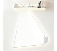 Étagères flottantes avec lumières LED, étagère en métal robuste, étagère murale en alliage d'aluminium pour plantes ou bibliothèque, présentoir lumineux pour entrée, bar, comptoir, salle de bain