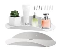 Étagères Flottantes en Acrylique - 2 pièces étagère de rangement murale | Support D'Affichage Polyvalent,pour Chambre d'Enfant Cuisine Salle de Bain Salon Fenêtre Photos Œuvres d'Art Trophées Salles d