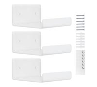 Étagères Flottantes En Acrylique - Mini Étagère Murale En Acrylique 3 Pièces | Présentoir Mural Pour Disques, Présentoir, Étagère À Livres Montée Sur Tout Pour Les Locataires, Designers, Étudiants, Bu