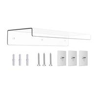 Étagères Flottantes En Acrylique - Organisateur De Jardinière Transparent, Support De Rangement Mural De Cuisine | Pour Appartement Salle De Bain Salon Cuisine Chambre Studio Boutique Hôtel Livres Pla