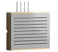 Étagères flottantes en bois massif Boîte supérieure pour routeur WiFi Étagère murale Support de boîtier supérieur Boîte de rangement multifonction (couleur : bois Couleur (b) Taille : 52,5 x 42,5 x 10
