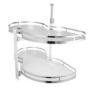 Étagères flottantes étagères d'angle ouverte droite soucoupe volante Étagère de panier amovible style industriel pour cuisines Blanc