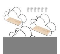 Étagères flottantes | Étagères murales Flottantes Style Cloud Organisateur,Ensemble De 3 Étagères Moderne pour Afficher Objets Décoration Maison Organisation Et Stockage pour Chambre D' Chambre