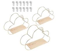 Étagères flottantes | Étagères murales flottantes Style Cloud Organisateur | Lot de 3 étagères modernes pour afficher les objets de décoration de la maison organisation et stockage pour