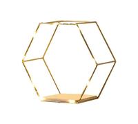 Étagères flottantes hexagonales - Étagères hexagonales pour le mur - Décoration murale hexagonale avec lumières - Étagère murale géométrique pour cuisine, salle de bain, lieu de travail, maison, salon