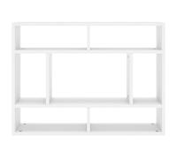 Étagères Flottantes Murales, étagère de Rangement Ouverte Géométrique Moderne, Murale en Bois D'ingénierie pour Salon, Chambre à Coucher et Bureau à Domicile (Blanche)