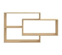 Étagères Flottantes Murales Géométriques, étagère de Rangement Ouverte Asymétrique Moderne, Murale en Bois D'ingénierie pour Salon, Chambre à Coucher et Bureau à Domicile (Chêne Sonoma)