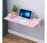 Étagères flottantes Pliant Mural Workbench abattants Table Pliante étagère Murale for Les espaces de Bureau Bureau Accueil Cuisine en Bois Massif Table à Manger Bureau d'ordinateur(Rosa,100 * 40cm)