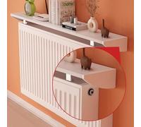 Étagères flottantes pour radiateur, couvercle anti-poussière fin, installation sans perçage, capacité de charge de 27,2 kg pour une organisation peu encombrante de la maison