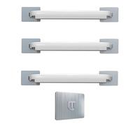 Étagères flottantes pour salle de bain, étagère de cuisine, étagère de salle de douche, installation sans perforation (couleur : rose, taille : lot de 2) (style rose 1)