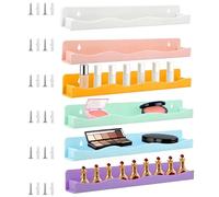 Étagères flottantes pour vernis à ongles en acrylique de 6 pièces - Étagère murale pour vernis à ongles - Chambres à coucher - Chambre à coucher de la crèche et salon de coiffure