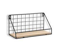 Étagères flottantes Wall Shelves Floating Shelf 4 Tiers DIY Bookshelf Kitchen Shelf Combination Wall- mounted Iron Wooden Material Storage Rack Nordic Style, Multi- size Optional(A,45*13*16cm)