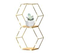 Étagères hexagonales pour mur | Décoration murale hexagonale avec lumières, décoration, étagère géométrique pour la maison, le salon, la cuisine, le lieu de travail, la chambre à coucher, étagères