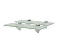 Schappen zwevend 2 st 30x10 cm 8 mm glas3051510