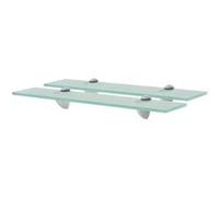 vidaXL Étagères murales en verre 50x10 cm 8 mm – Lot de 2