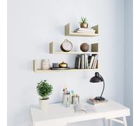Étagères Murales 3 Pcs Chêne Sonoma Aggloméré
