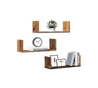 Etagères murales 3 pcs vieux bois 58x18x18 cm bois d'ingénierie 853288