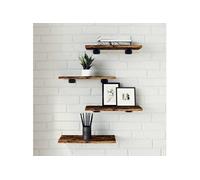 vidaXL Étagères murales 4 pcs 838201 – Tablettes suspendues, étagères à livres flottantes pour salon