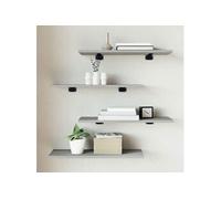 vidaXL Étagères Murales 4 pcs, Tablettes Suspendues avec Rangement, Étagères à Livres Flottantes, Décorations de Salon, 838233 Gris G