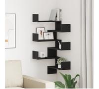 Étagères murales - Chêne noir - 40x40 cm - Finition mate - Design contemporain