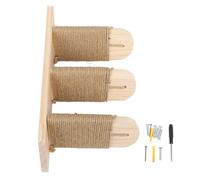 Étagères murales de Chat | Étagères d'escalade en Bois de pin pour Chats/Maison/Appartement | Mont Mural de Chat Qui Sauve l'espace avec poteaux de grattage | 14 ou 19 (3 Tier)