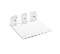 Étagères murales en acrylique - Étagères flottantes transparentes, 4 mm d'épaisseur, 20 x 20 cm, idéales pour la décoration de la maison, solutions de rangement, design moderne, installation facile