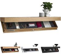 Étagères murales flottantes avec compartiment caché - Solution de rangement secrète pour décoration moderne, idéale pour le salon, la chambre à coucher et le bureau