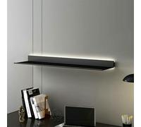 Étagères murales flottantes avec lumière LED pour décoration de salon et rangement