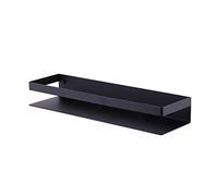 Étagères murales flottantes en acier inoxydable 304 noir pour salle de bain, cuisine, épices - Support pour shampooing et gel - Solution de rangement mate