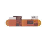 Étagères murales flottantes en Acrylique, étagères de Rangement Transparentes pour Salle de Bain (Orange, 100 cm/39,4 po)