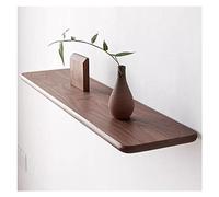 Étagères murales flottantes en bois de noyer massif pour décoration d'intérieur, salon, chambre à coucher, cuisine, ensemble d'étagères flottantes avec charme rustique et design moderne