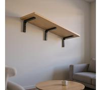 Étagères murales flottantes en Bois, Grande étagère Suspendue, étagère de Rangement d'angle for Garage, étagère Murale for bibliothèque(B,120x20cm)