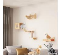 Étagères murales for Chat, Ensemble de Meubles, Aire de Jeux, Couloir aérien, nid for Chat, Capsule Spatiale, Plateforme de Saut à Faire soi-même(Style 6)