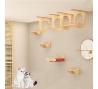 Étagères murales for Chat, Ensemble de Meubles, Aire Jeux, Couloir aérien, nid for, Capsule Spatiale, Plateforme Saut à Faire soi-même(Style 3)