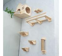 Étagères murales for Chats, nid for Chat Auto-Adaptable, Plateforme de Saut, Plateforme d'observation, Meubles for Chats(Style2)