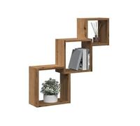 vidaXL Étagères murales forme de cube 855815 — chêne artisanal en bois d'ingénierie marron