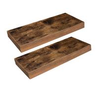Étagères Murales - HOOBRO - Lot de 2 - Flottantes - Supports Cachés - 40 cm