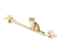 Étagères Murales pour Chat, Bois de Bouleau Échelle d'escalade pour Chat Mural, Supporte Jusqu'à 20 kg pour Balcon, Salon