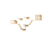 VEVOR Étagères murales pour chat – 7 pièces Bois/Gris – Capacité 18,14 kg