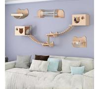 Étagères murales pour chat, étagères murales pour chat, meubles muraux pour chat, ensemble d'étagères murales pour chat, perchoir mural pour chat, marches pour chat, escaliers pour chat, perchoir pour