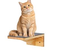 Étagères murales pour chat - Lit d'escalade en bois - Perchoirs flottants pour chat - Cuisine chambre à coucher, lieu de travail - Intérieur - Robuste - Facile à installer - Design moderne sans danger